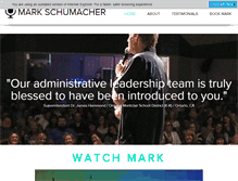 Tablet Screenshot of markschumacher.com